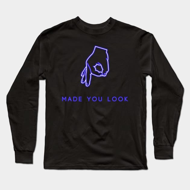 The Circle Hand Game Neon Long Sleeve T-Shirt by Barnyardy